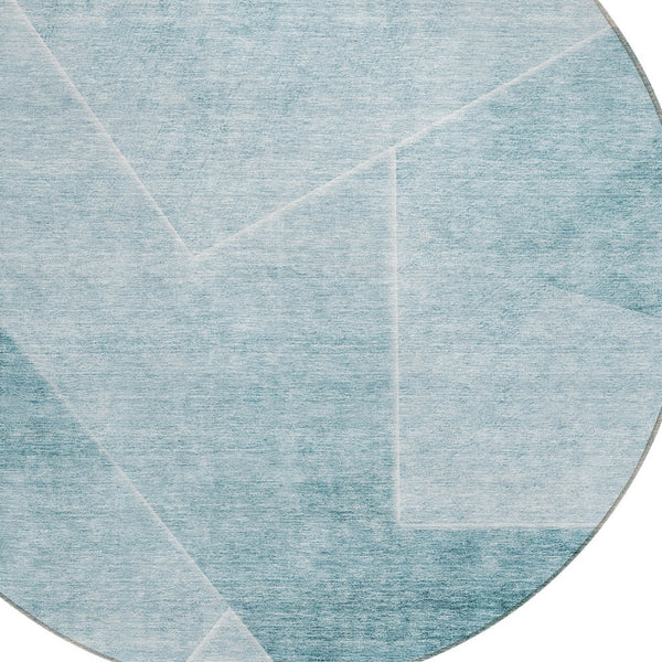 Homeroots 3' Beige Tan And Ivory Abstract Washable Rug - Perfect For Indoor And Outdoor Spaces, Durable & Stylish 8' Round Polyester 586632