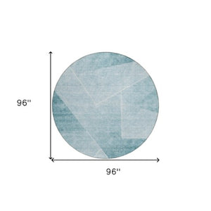 Homeroots 3' Beige Tan And Ivory Abstract Washable Rug - Perfect For Indoor And Outdoor Spaces, Durable & Stylish 8' Round Polyester 586632