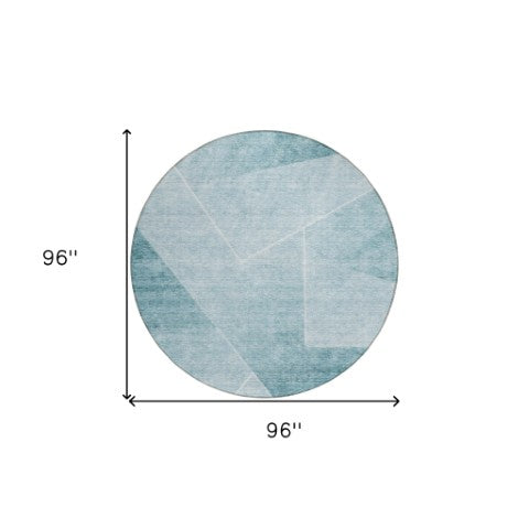 Homeroots 3' Beige Tan And Ivory Abstract Washable Rug - Perfect For Indoor And Outdoor Spaces, Durable & Stylish 8' Round Polyester 586632