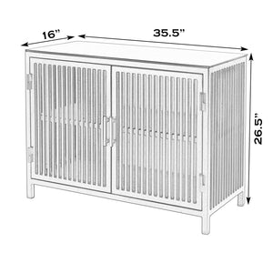 Butler Specialty Worthington Modern Iron And Glass Storage Cabinet With Fixed Shelf For Stylish Home Organization Black Iron,Glass 5866330-butler