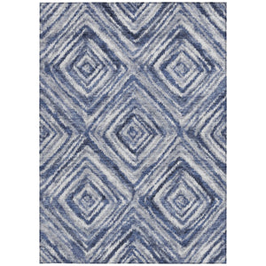 Homeroots 3' Artichoke Green And Sage Geometric Washable Indoor Outdoor Area Rug For Stylish Spaces 3' X 5' Polyester 586672