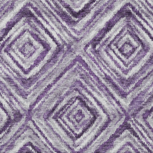 Homeroots 3' Artichoke Green And Sage Geometric Washable Indoor Outdoor Area Rug For Stylish Spaces 5' X 8' Polyester 586685