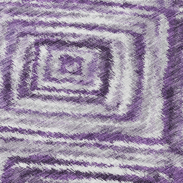 Homeroots 3' Artichoke Green And Sage Geometric Washable Indoor Outdoor Area Rug For Stylish Spaces 8' Round Polyester 586686