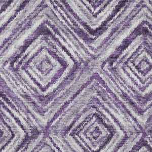 Homeroots 3' Artichoke Green And Sage Geometric Washable Indoor Outdoor Area Rug For Stylish Spaces 9' X 12' Polyester 586688