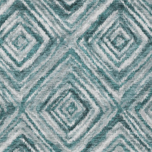Homeroots 3' Artichoke Green And Sage Geometric Washable Indoor Outdoor Area Rug For Stylish Spaces 10' X 14' Polyester 586695