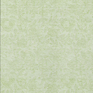 Homeroots 3' Floral Area Rug In Artichoke And Mint Green - Washable, Durable, Perfect For Indoor & Outdoor Use 3' X 5' Polyester 586696