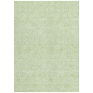 Homeroots 3' Floral Area Rug In Artichoke And Mint Green - Washable, Durable, Perfect For Indoor & Outdoor Use 8' X 10' Polyester 586699