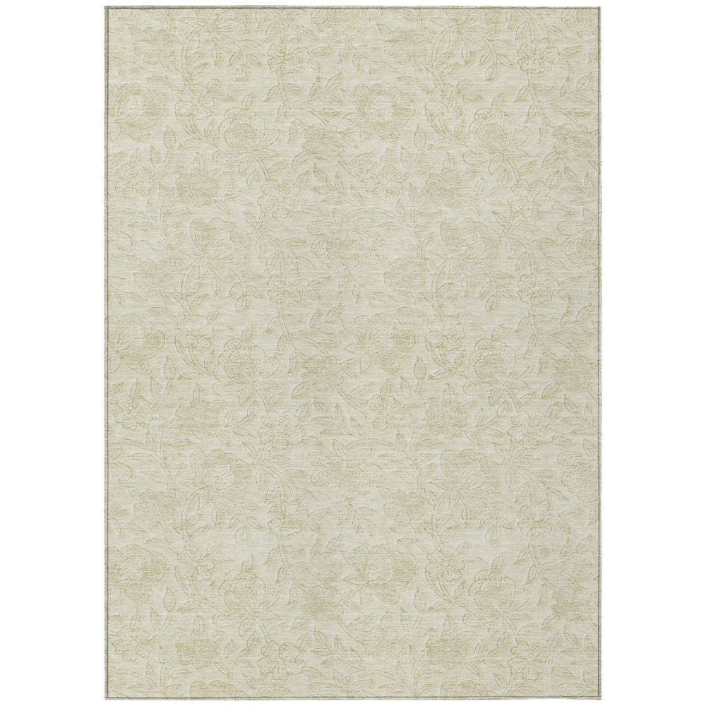 HomeRoots 9' Elegant Floral Indoor Outdoor Area Rug - Durable, Washable & Stain-Resistant for Any Space 9' X 12' 586706