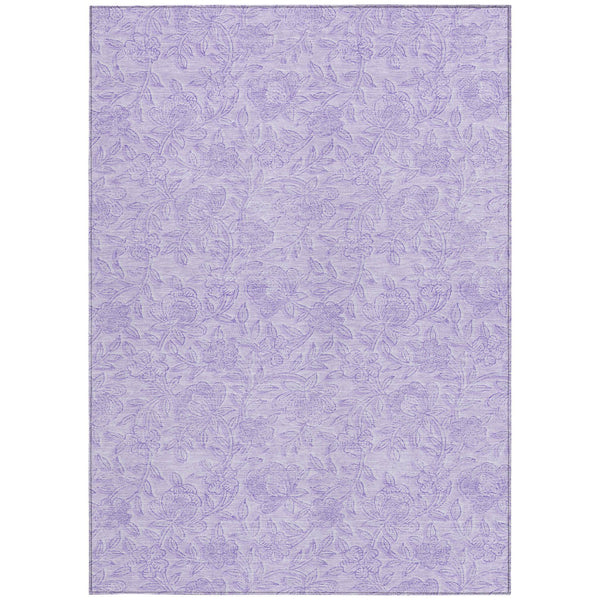 Homeroots 3' Floral Area Rug In Artichoke And Mint Green - Washable, Durable, Perfect For Indoor & Outdoor Use 3' X 5' Polyester 586708