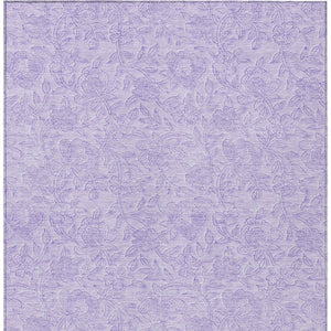 Homeroots 3' Floral Area Rug In Artichoke And Mint Green - Washable, Durable, Perfect For Indoor & Outdoor Use 8' X 10' Polyester 586711