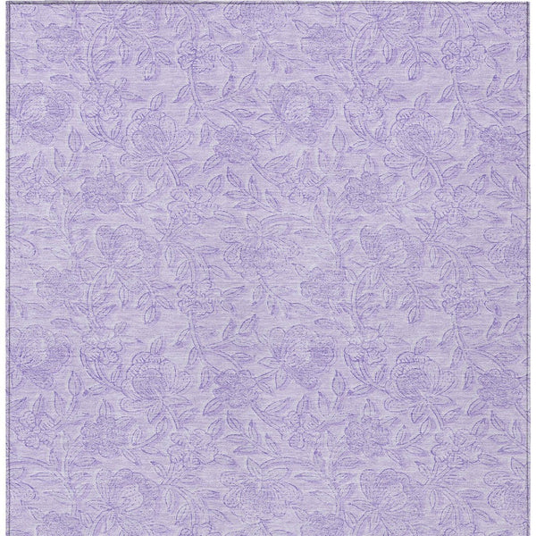 Homeroots 3' Floral Area Rug In Artichoke And Mint Green - Washable, Durable, Perfect For Indoor & Outdoor Use 8' X 10' Polyester 586711