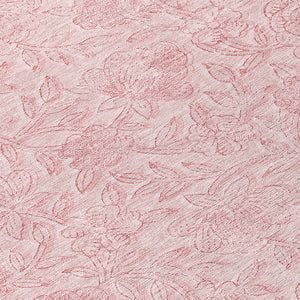 Homeroots 3' Floral Area Rug In Artichoke And Mint Green - Washable, Durable, Perfect For Indoor & Outdoor Use 8' Round Polyester 586716