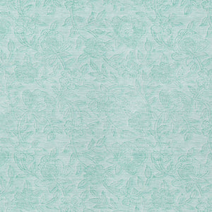Homeroots 3' Floral Area Rug In Artichoke And Mint Green - Washable, Durable, Perfect For Indoor & Outdoor Use 10' X 14' Polyester 586731
