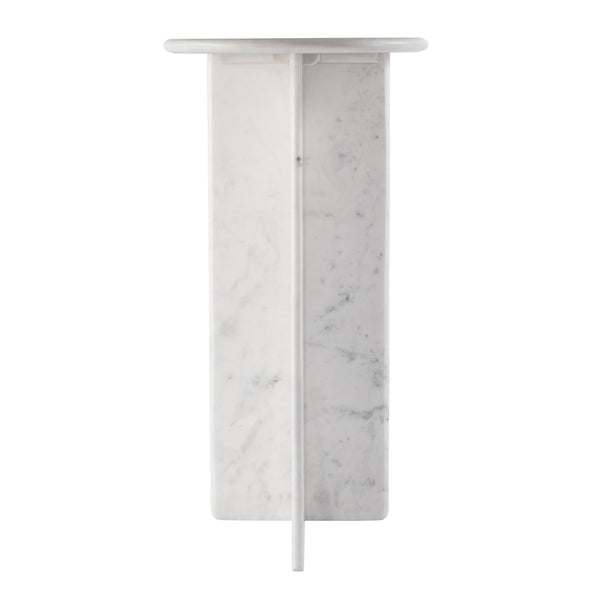 Butler Specialty Vienna All-marble Console Table - Luxurious Entryway & Living Room Accent With Timeless Elegance White Banswara Marble 5867455-butler