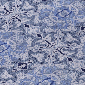 Homeroots 3' Elegant Artichoke Green Medallion Rug - Washable Indoor/Outdoor Solution For Any Space 8' Round Polyester 586746