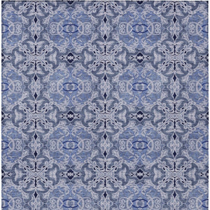 Homeroots 3' Elegant Artichoke Green Medallion Rug - Washable Indoor/Outdoor Solution For Any Space 8' X 10' Polyester 586747