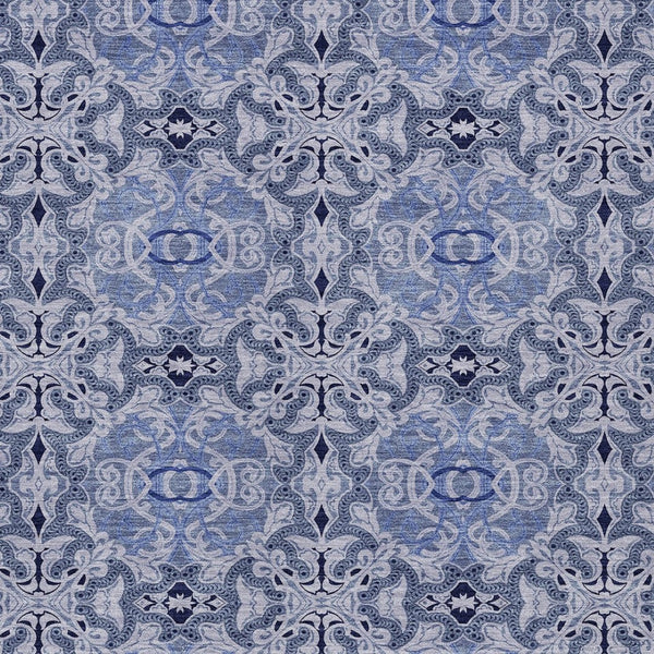 Homeroots 3' Elegant Artichoke Green Medallion Rug - Washable Indoor/Outdoor Solution For Any Space 10' X 14' Polyester 586749