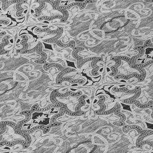 Homeroots 3' Elegant Artichoke Green Medallion Rug - Washable Indoor/Outdoor Solution For Any Space 8' Round Polyester 586752