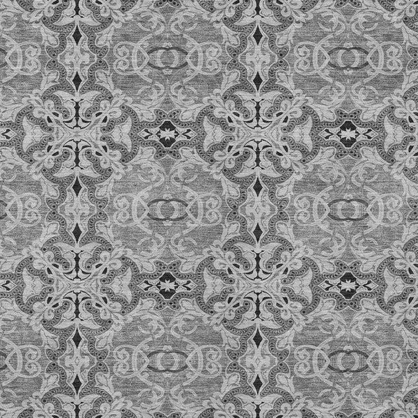 Homeroots 3' Elegant Artichoke Green Medallion Rug - Washable Indoor/Outdoor Solution For Any Space 10' X 14' Polyester 586755