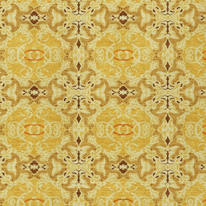 Homeroots 3' Elegant Artichoke Green Medallion Rug - Washable Indoor/Outdoor Solution For Any Space 10' X 14' Polyester 586761