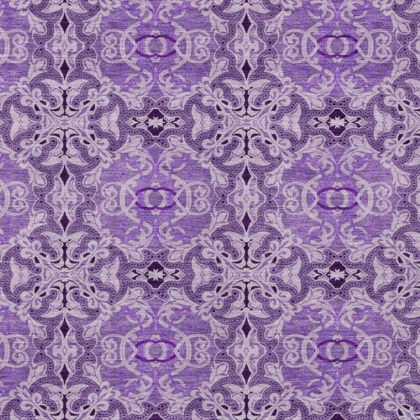 Homeroots 3' Elegant Artichoke Green Medallion Rug - Washable Indoor/Outdoor Solution For Any Space 8' X 10' Polyester 586765