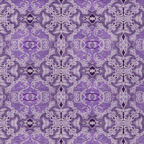 Homeroots 3' Elegant Artichoke Green Medallion Rug - Washable Indoor/Outdoor Solution For Any Space 9' X 12' Polyester 586766