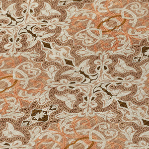 Homeroots 3' Elegant Artichoke Green Medallion Rug - Washable Indoor/Outdoor Solution For Any Space 3' X 5' Polyester 586774