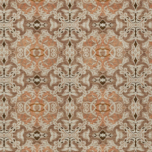 Homeroots 3' Elegant Artichoke Green Medallion Rug - Washable Indoor/Outdoor Solution For Any Space 5' X 8' Polyester 586775