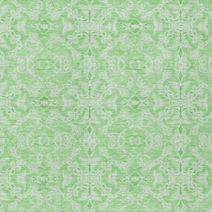 Homeroots 3' Artichoke Green Medallion Washable Area Rug - Stylish, Durable, Indoor Outdoor Decor Solution 10' X 14' Polyester 586797