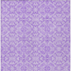 Homeroots 3' Artichoke Green Medallion Washable Area Rug - Stylish, Durable, Indoor Outdoor Decor Solution 3' X 5' Polyester 586798