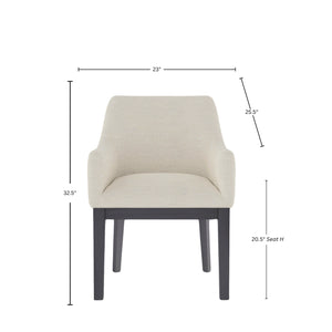 Alpine Furniture Reba Urban Side Chairs Set Of 2 - Stylish Barrel Design With Tapered Legs For Modern Dining Spaces Black Polyester Fabric 5868-02-alpine