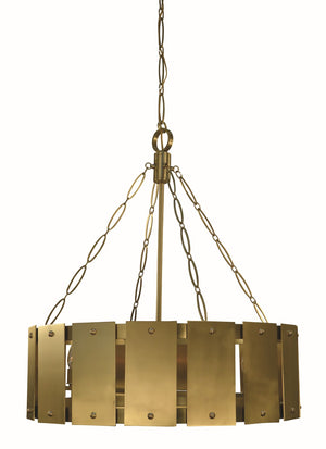 Framburg 8-light Brushed Brass Barrington Chandelier - Handcrafted Elegance For Your Dining Space, Usa-made! Brushed Brass Metal 5868 Br