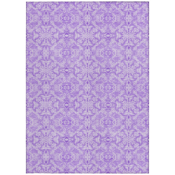 Homeroots 3' Artichoke Green Medallion Washable Area Rug - Stylish, Durable, Indoor Outdoor Decor Solution 10' X 14' Polyester 586803