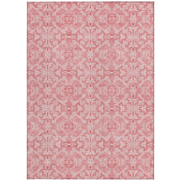 Homeroots 3' Artichoke Green Medallion Washable Area Rug - Stylish, Durable, Indoor Outdoor Decor Solution 9' X 12' Polyester 586814