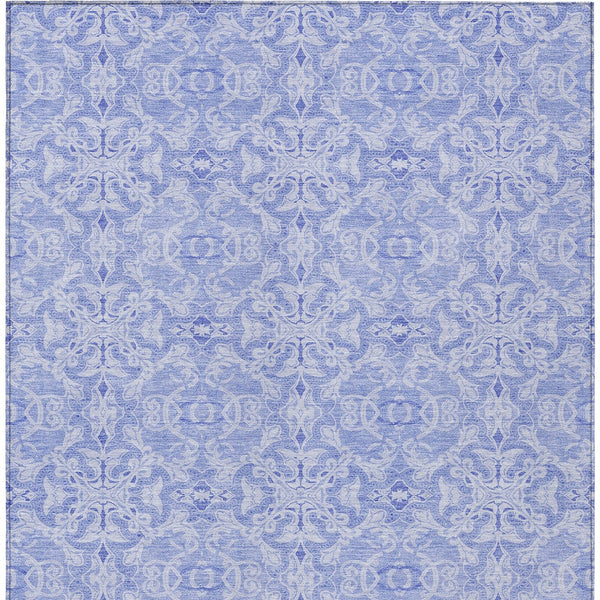 Homeroots 3' Artichoke Green Medallion Washable Area Rug - Stylish, Durable, Indoor Outdoor Decor Solution 3' X 5' Polyester 586816