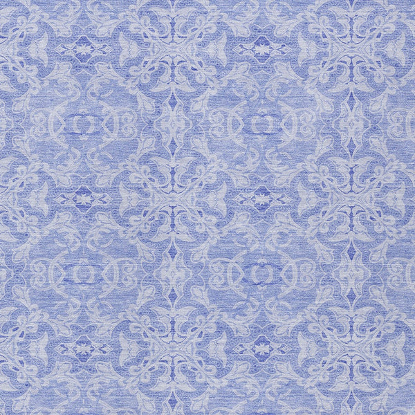 Homeroots 3' Artichoke Green Medallion Washable Area Rug - Stylish, Durable, Indoor Outdoor Decor Solution 5' X 8' Polyester 586817