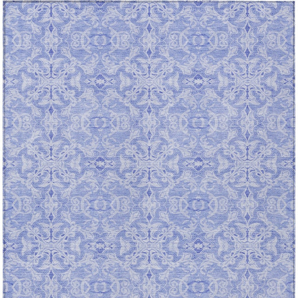 Homeroots 3' Artichoke Green Medallion Washable Area Rug - Stylish, Durable, Indoor Outdoor Decor Solution 8' X 10' Polyester 586819