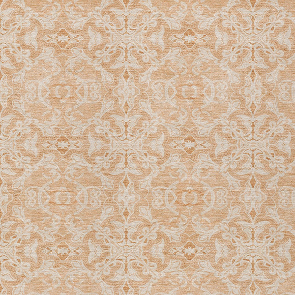 Homeroots 3' Artichoke Green Medallion Washable Area Rug - Stylish, Durable, Indoor Outdoor Decor Solution 3' X 5' Polyester 586822