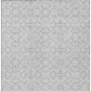 Homeroots 3' Artichoke Green Medallion Washable Area Rug - Stylish, Durable, Indoor Outdoor Decor Solution 8' X 10' Polyester 586831