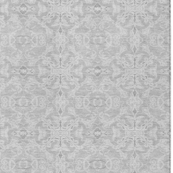 Homeroots 3' Artichoke Green Medallion Washable Area Rug - Stylish, Durable, Indoor Outdoor Decor Solution 9' X 12' Polyester 586832