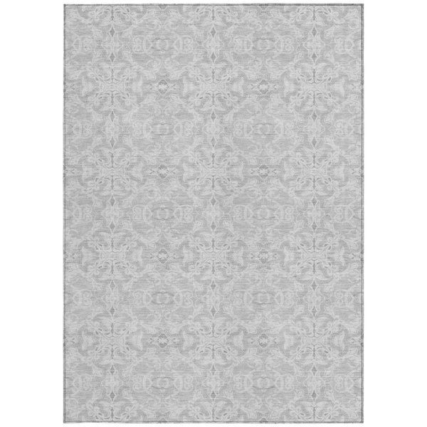 Homeroots 3' Artichoke Green Medallion Washable Area Rug - Stylish, Durable, Indoor Outdoor Decor Solution 10' X 14' Polyester 586833