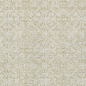 Homeroots 3' Artichoke Green Medallion Washable Area Rug - Stylish, Durable, Indoor Outdoor Decor Solution 3' X 5' Polyester 586834