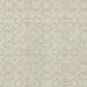 Homeroots 3' Artichoke Green Medallion Washable Area Rug - Stylish, Durable, Indoor Outdoor Decor Solution 5' X 8' Polyester 586835