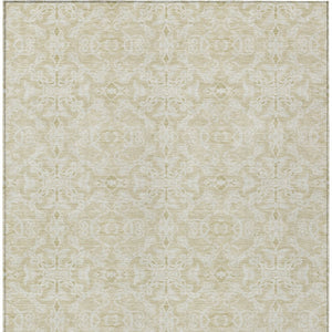 Homeroots 3' Artichoke Green Medallion Washable Area Rug - Stylish, Durable, Indoor Outdoor Decor Solution 8' X 10' Polyester 586837