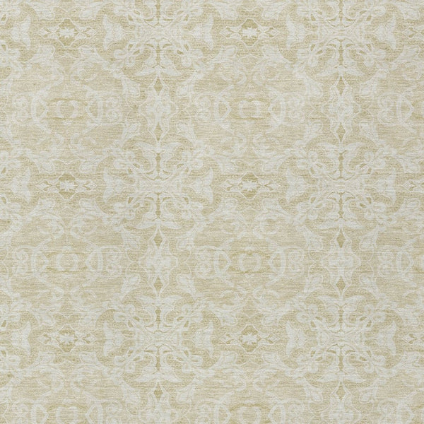 Homeroots 3' Artichoke Green Medallion Washable Area Rug - Stylish, Durable, Indoor Outdoor Decor Solution 10' X 14' Polyester 586839