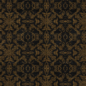 Homeroots 3' Brown And Black Medallion Washable Area Rug - Stylish, Durable, Indoor/Outdoor Decor Solution 9' X 12' Polyester 586850