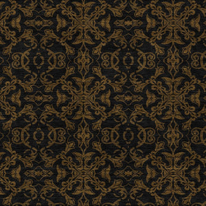 Homeroots 3' Brown And Black Medallion Washable Area Rug - Stylish, Durable, Indoor/Outdoor Decor Solution 10' X 14' Polyester 586851