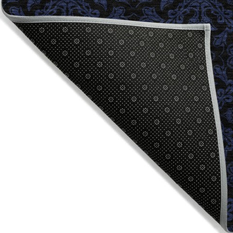 Homeroots 3' Brown And Black Medallion Washable Area Rug - Stylish, Durable, Indoor/Outdoor Decor Solution 3' X 5' Polyester 586852