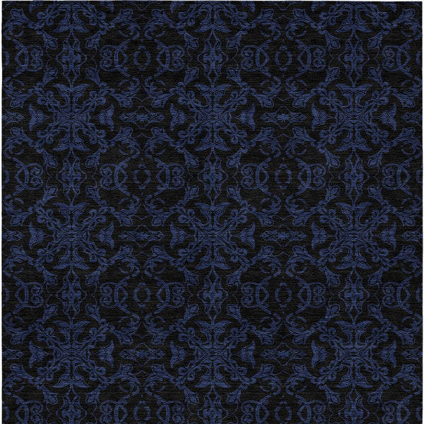 Homeroots 3' Brown And Black Medallion Washable Area Rug - Stylish, Durable, Indoor/Outdoor Decor Solution 3' X 5' Polyester 586852