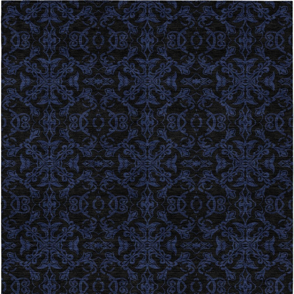 Homeroots 3' Brown And Black Medallion Washable Area Rug - Stylish, Durable, Indoor/Outdoor Decor Solution 5' X 8' Polyester 586853